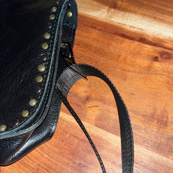 Patricia Nash Black leather Vitelli flap crossbody purse - Picture 11 of 11